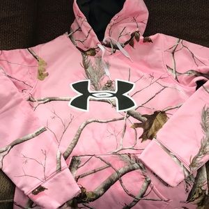 Under Armour pink camouflage sweatshirt